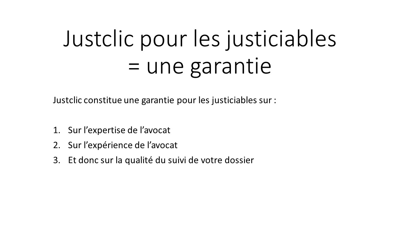 Justclic pour les Justiciables