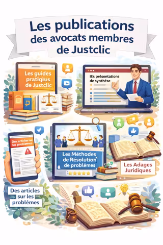 Les publications des avocats membres de Justclic